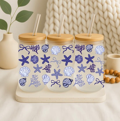 Glazen Beker met Zee Thema