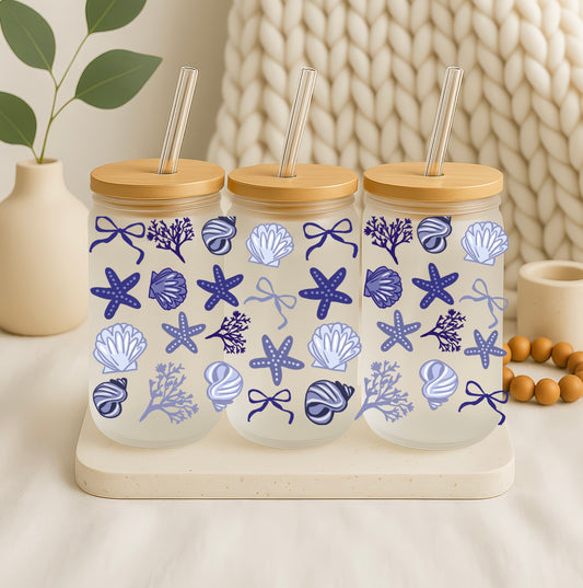 Glazen Beker met Zee Thema