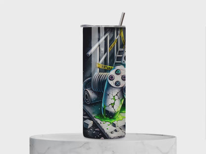 Gamer Tumbler met Controller en Toxic Design