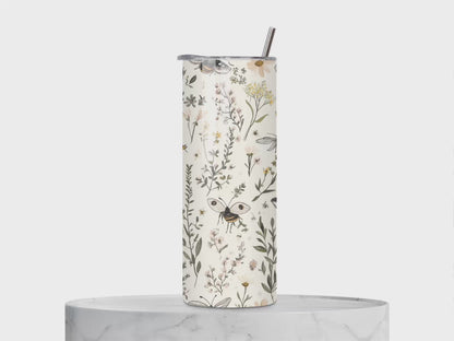 Roestvrijstalen Thermosbeker met Bijen & Wilde Bloemen